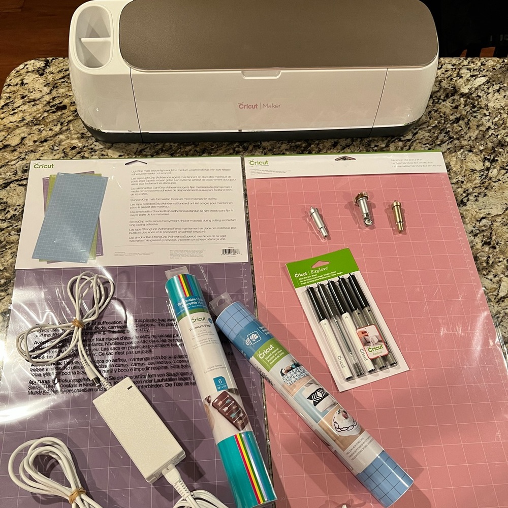 Cricut Maker with accessories